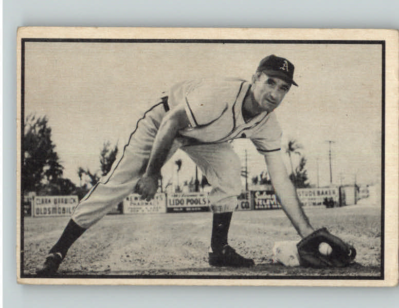 1953 Bowman Black & White Baseball #008 Pete Suder A's VG-EX 401055