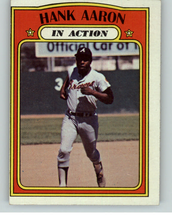 1972 Topps Baseball #300 Hank Aaron IA Braves VG-EX