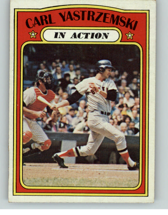1972 Topps Baseball #038 Carl Yastrzemski IA Red Sox EX 401135