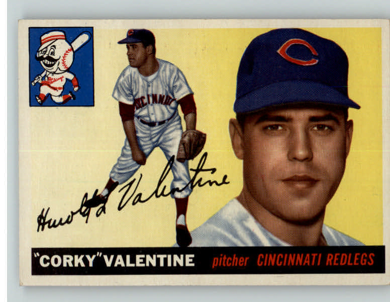1955 Topps Baseball #044 Corky Valentine Reds NR-MT 401259