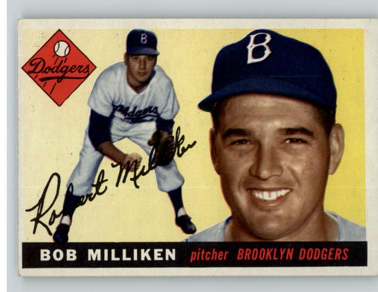 1955 Topps Baseball #111 Bob Milliken Dodgers NR-MT 401280