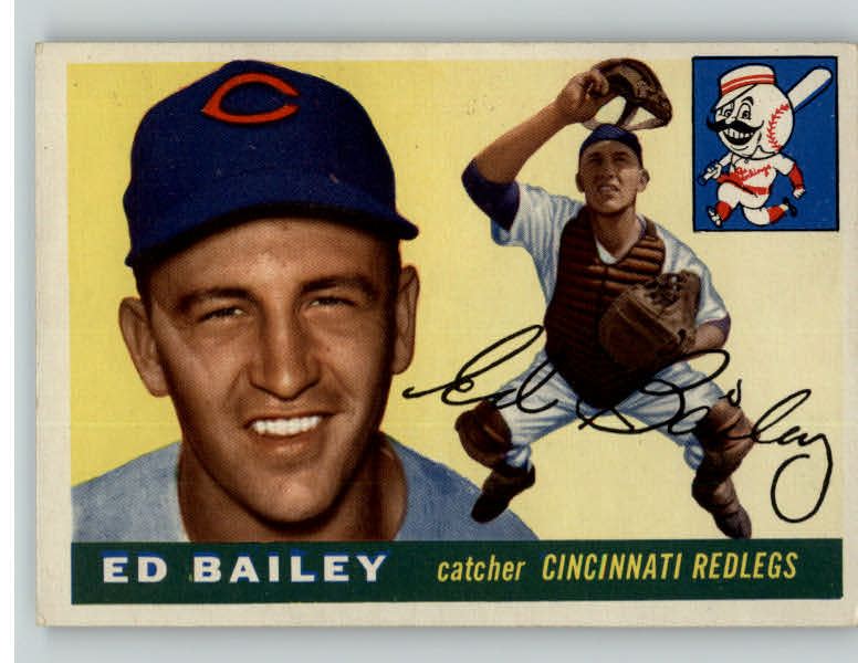 1955 Topps Baseball #069 Ed Bailey Reds EX-MT 401304
