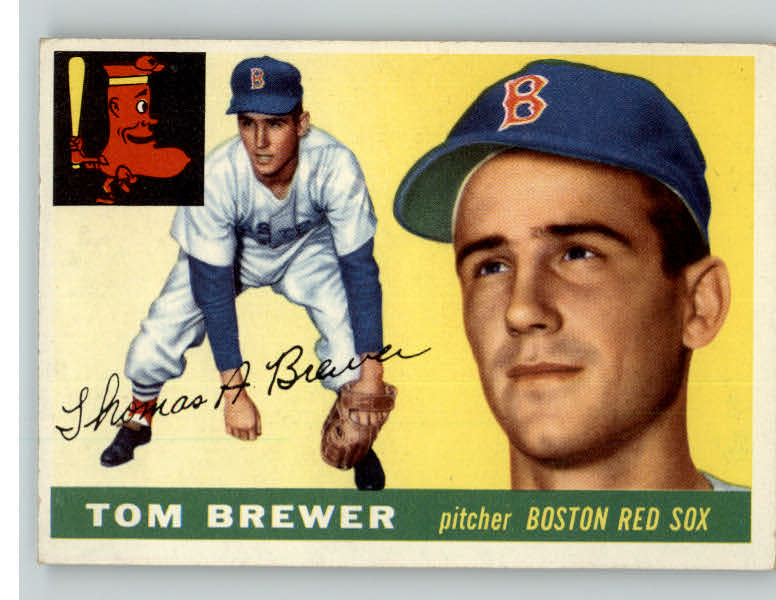 1955 Topps Baseball #083 Tom Brewer Red Sox EX-MT 401309