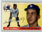 1955 Topps Baseball #158 Tom Carroll Yankees EX-MT 401332