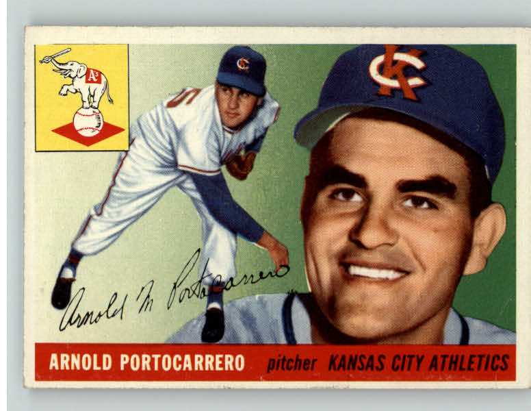 1955 Topps Baseball #077 Arnie Portocarrero A's EX 401349