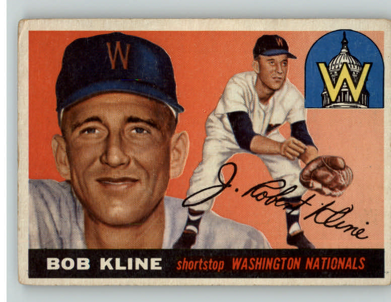 1955 Topps Baseball #173 Bob Kline Senators VG-EX 401373