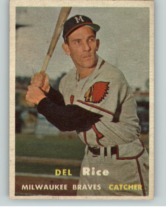 1957 Topps Baseball #193 Del Rice Braves NR-MT 401486