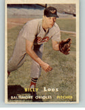 1957 Topps Baseball #244 Billy Loes Orioles NR-MT 401493