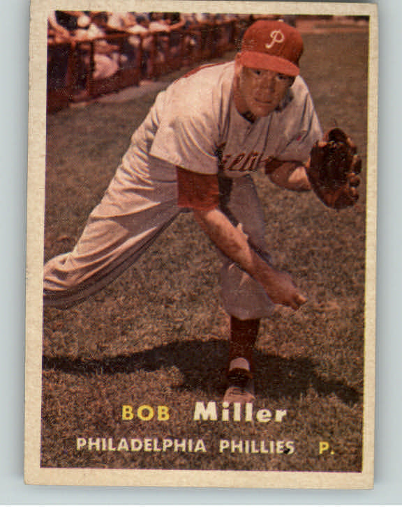 1957 Topps Baseball #046 Bob Miller Phillies EX-MT 401513