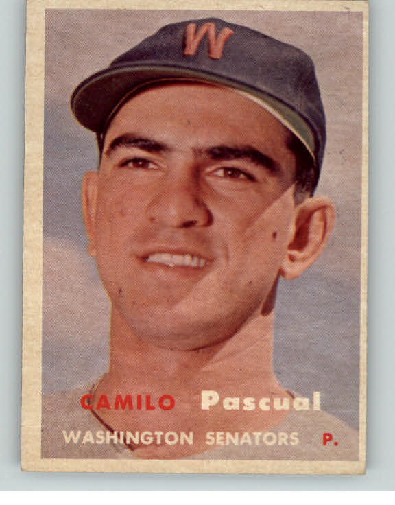 1957 Topps Baseball #211 Camilo Pascual Senators EX-MT 401545