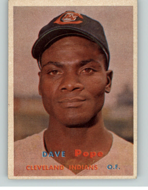 1957 Topps Baseball #249 Dave Pope Indians EX-MT 401553