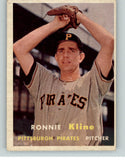 1957 Topps Baseball #256 Ron Kline Pirates EX-MT 401554