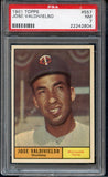 1961 Topps Baseball #557 Jose Valdivielso Twins PSA 7 NM 401750