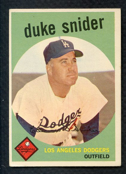 1959 Topps Baseball #020 Duke Snider Dodgers EX+/EX-MT