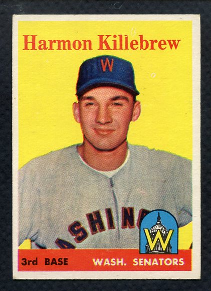 1958 Topps Baseball #288 Harmon Killebrew Senators EX-MT