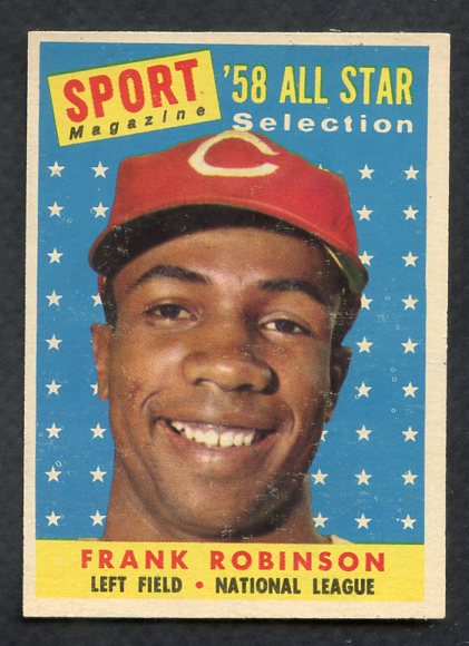 1958 Topps Baseball #484 Frank Robinson A.S. Reds EX-MT