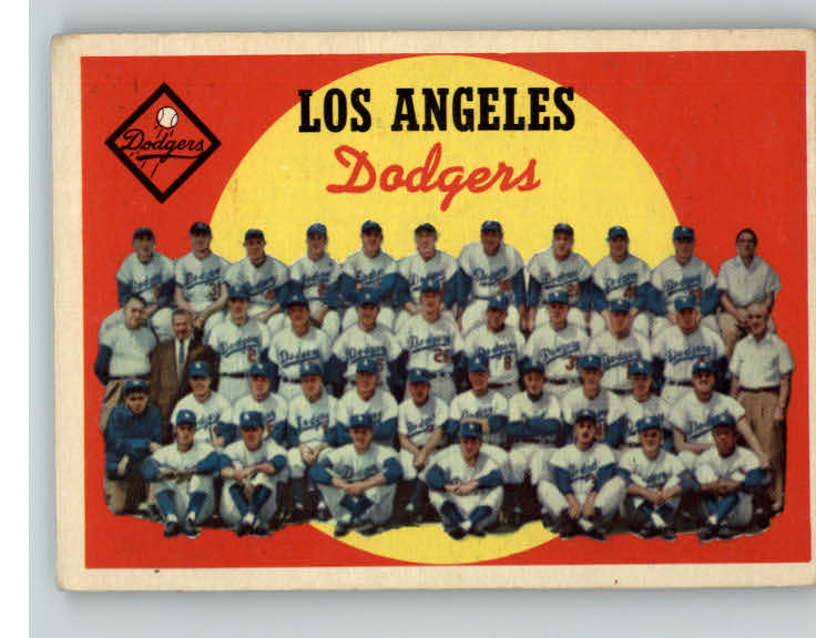 1959 Topps Baseball #457 Los Angeles Dodgers Team VG-EX