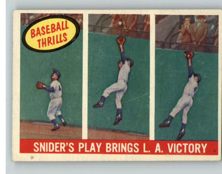 1959 Topps Baseball #468 Duke Snider IA Dodgers EX-MT