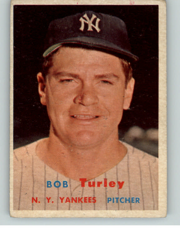 1957 Topps Baseball #264 Bob Turley Yankees VG-EX