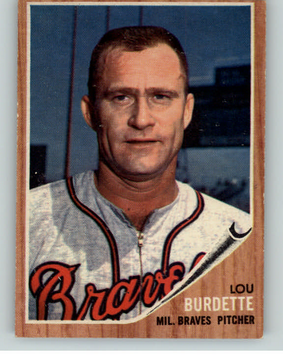 1962 Topps Baseball #380 Lou Burdette Braves EX-MT