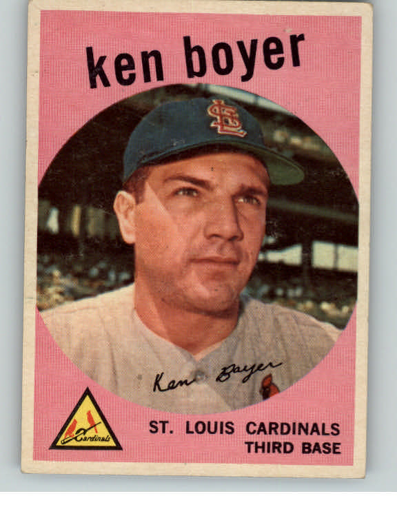 1959 Topps Baseball #325 Ken Boyer Cardinals EX