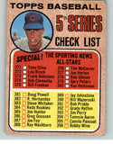 1968 Topps Baseball #356 Checklist 5 VG-EX