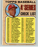 1968 Topps Baseball #278 Checklist 4 Orlando Cepeda VG