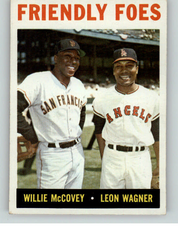 1964 Topps Baseball #041 Willie McCovey Leon Wagner EX