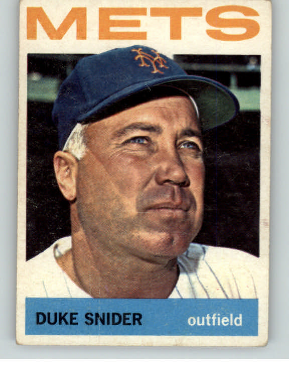 1964 Topps Baseball #155 Duke Snider Mets VG-EX