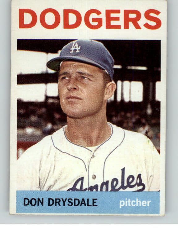 1964 Topps Baseball #120 Don Drysdale Dodgers EX-MT