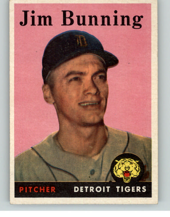 1958 Topps Baseball #115 Jim Bunning Tigers EX+/EX-MT