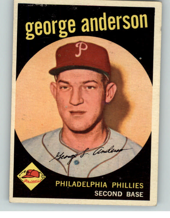 1959 Topps Baseball #338 Sparky Anderson Phillies EX+/EX-MT