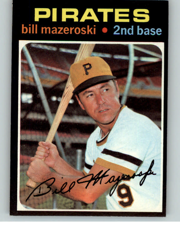 1971 Topps Baseball #110 Bill Mazeroski Pirates EX-MT/NR-MT