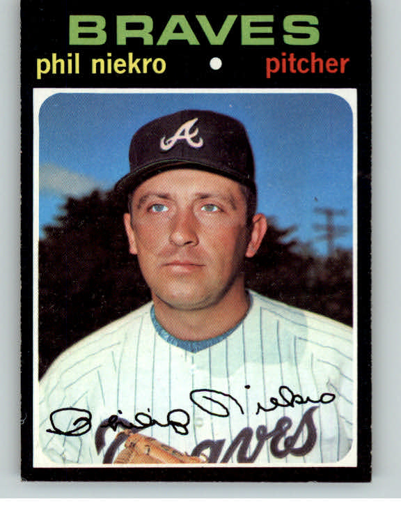 1971 Topps Baseball #030 Phil Niekro Braves EX-MT