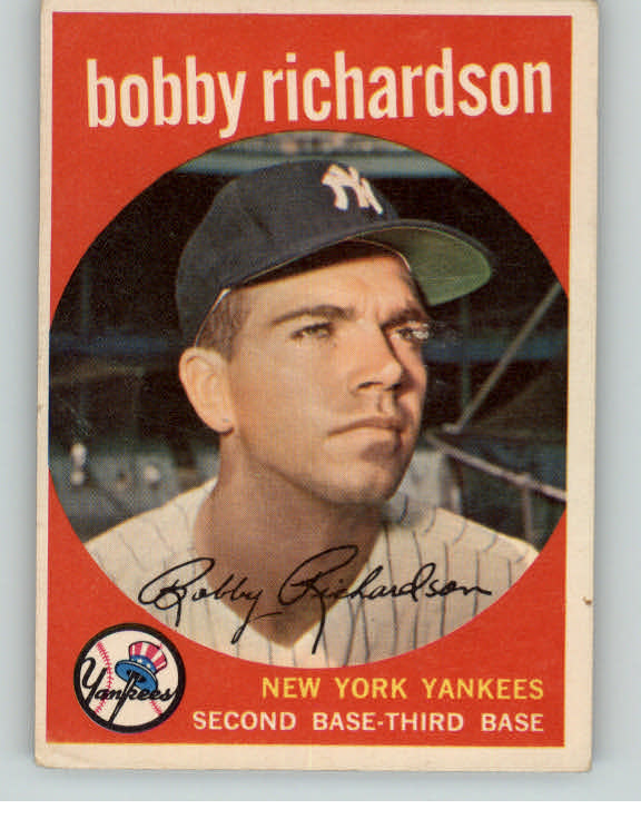 1959 Topps Baseball #076 Bobby Richardson Yankees EX+/EX-MT