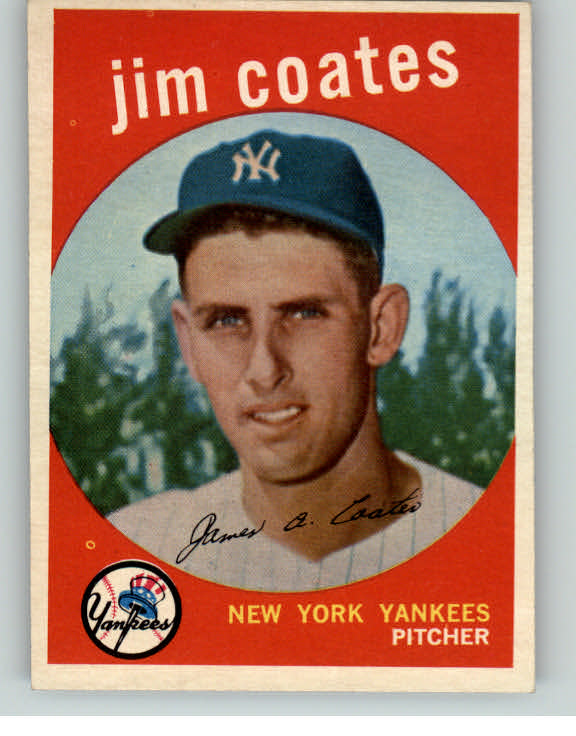 1959 Topps Baseball #525 Jim Coates Yankees EX-MT/NR-MT 402388