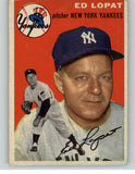 1954 Topps Baseball #005 Eddie Lopat Yankees VG-EX 402408
