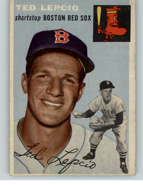 1954 Topps Baseball #066 Ted Lepcio Red Sox EX-MT 402440
