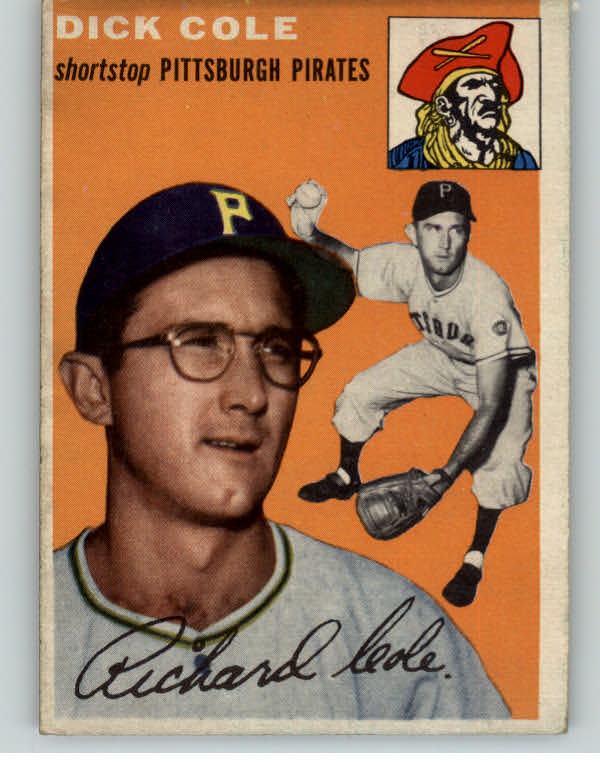 1954 Topps Baseball #084 Dick Cole Pirates EX-MT 402442