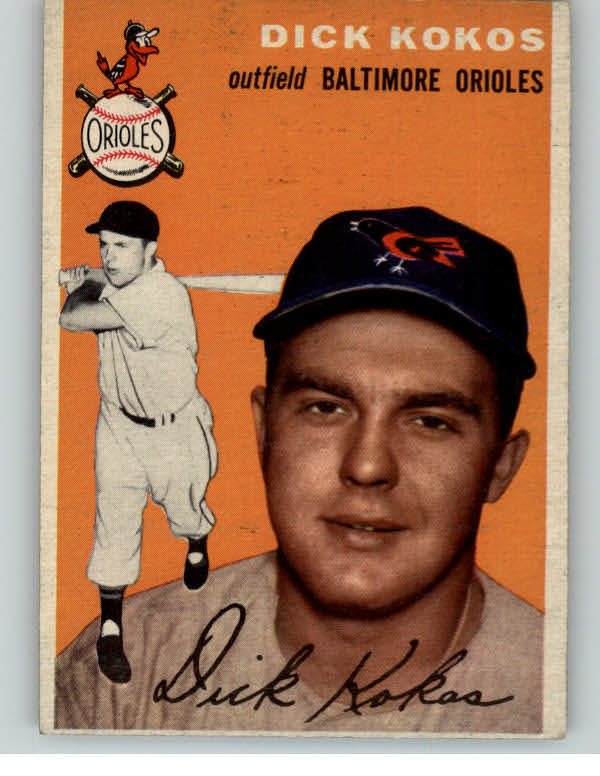 1954 Topps Baseball #106 Dick Kokos Orioles EX-MT 402444