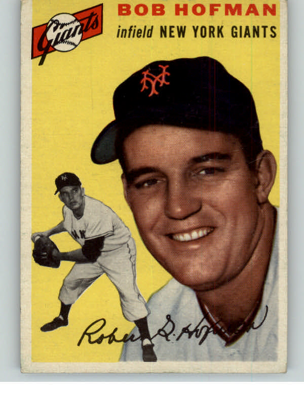 1954 Topps Baseball #099 Bobby Hofman Giants EX 402478
