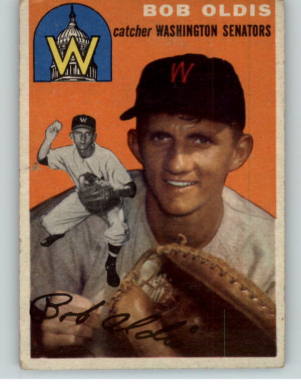 1954 Topps Baseball #091 Bob Oldis Senators EX 402479