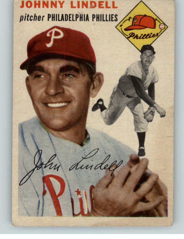 1954 Topps Baseball #051 Johnny Lindell Phillies VG-EX 402517