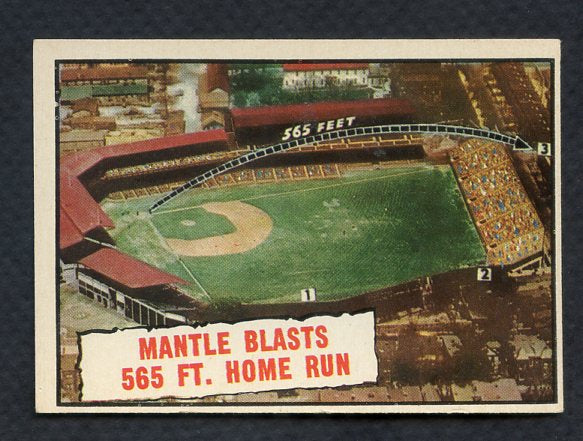 1961 Topps Baseball #406 Mickey Mantle IA Yankees EX-MT 402802