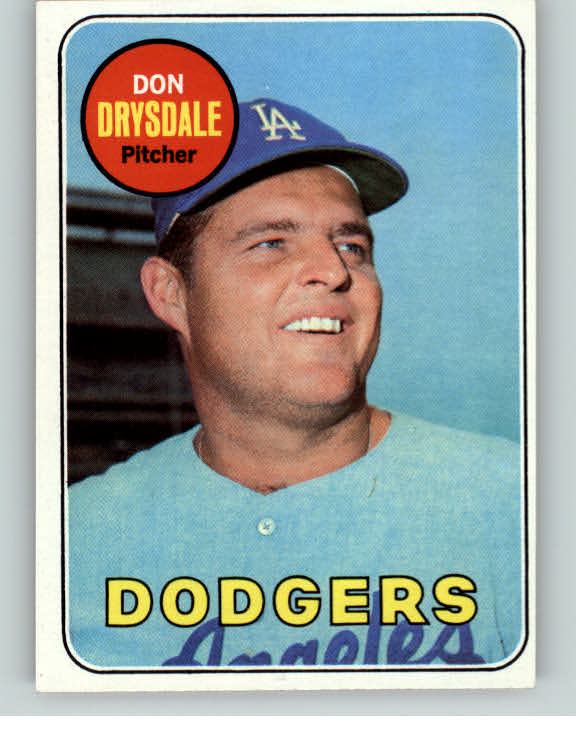 1969 Topps Baseball #400 Don Drysdale Dodgers EX-MT/NR-MT 403117