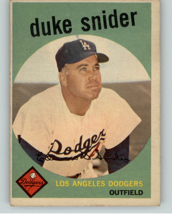 1959 Topps Baseball #020 Duke Snider Dodgers EX+ 403130