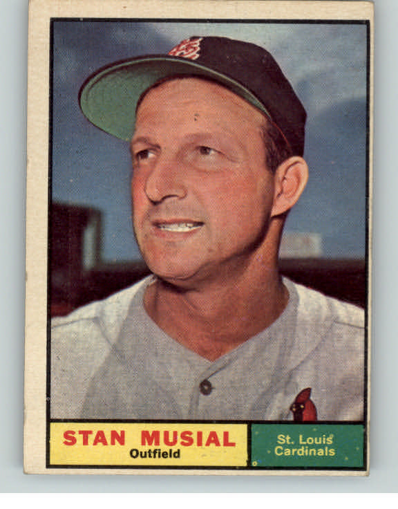 1961 Topps Baseball #290 Stan Musial Cardinals EX 403142