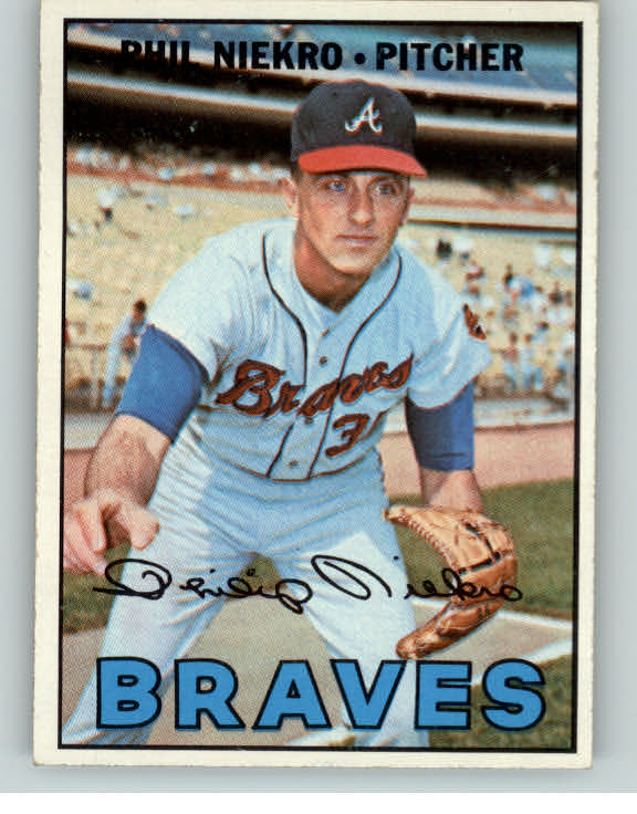 1967 Topps Baseball #456 Phil Niekro Braves NR-MT centered 403172