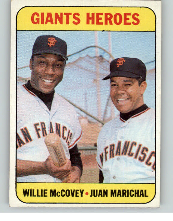 1969 Topps Baseball #572 Willie McCovey Juan Marichal EX-MT 403191