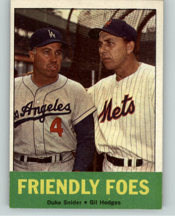 1963 Topps Baseball #068 Duke Snider Gil Hodges EX-MT 403192